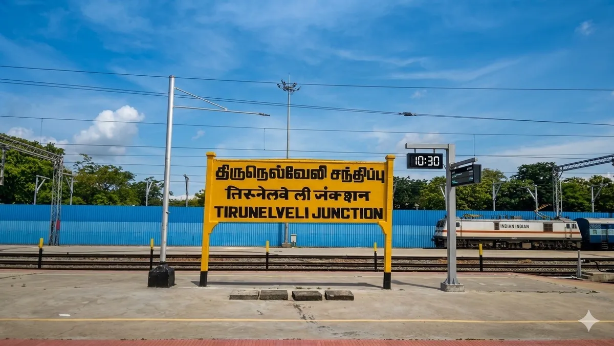 Tirunelveli Junction station board