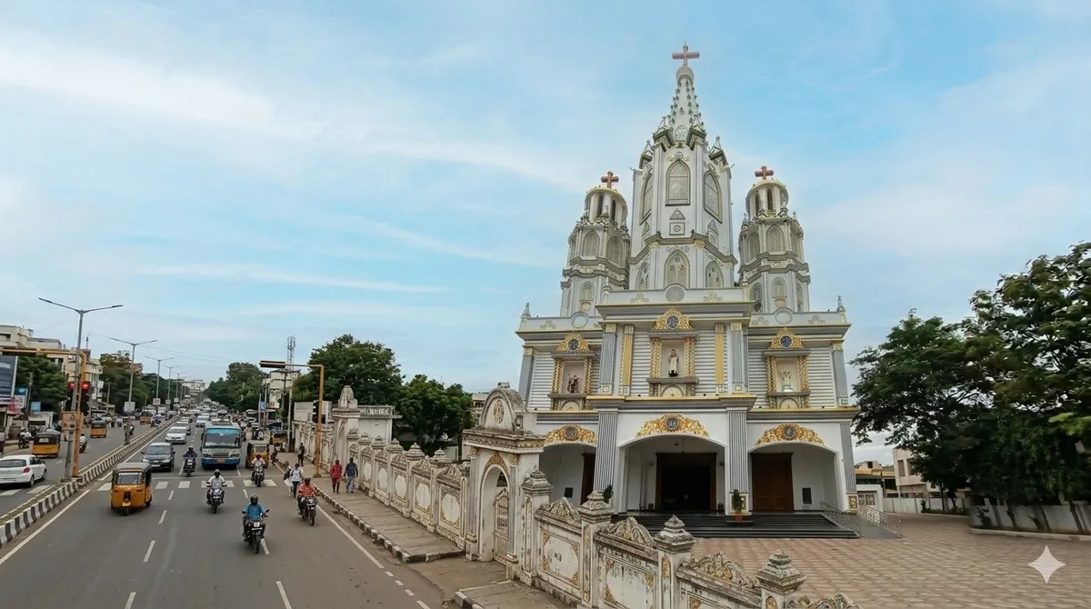 Church landmark in Tirunelveli